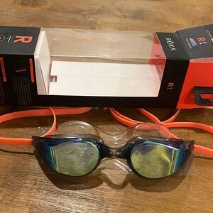 Roka R1 cobalt mirror swim goggles